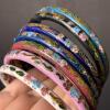 Cloisonn&eacute;-Style Bangles, Heart Earrings & Pendants - 4