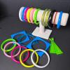 Colorful Retro-Style Plastic Bangles and Neon Earrings - 2