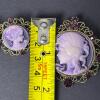 Cameo-Style Brooch and Earrings Set - 6