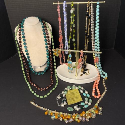 Colorful & Vintage Beaded Costume Jewelry