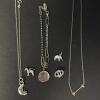 Sterling Silver Charms and Necklaces Lot