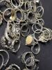 Silver Tone Costume Rings with Assorted Designs - 5