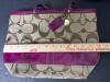 Coach Signature Shoulder Bag and Tote with Leather Trim - 2