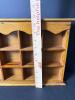 Wooden Wall Display Shelf with Scalloped Top - 2