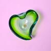 Green Murano-Style Art Glass Bowl