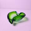 Green Murano-Style Art Glass Bowl - 2