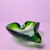 Green Murano-Style Art Glass Bowl - 5