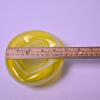 Yellow Swirl Art Glass Ashtray Bowl - 2