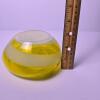 Yellow Swirl Art Glass Ashtray Bowl - 3