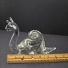Clear Art Glass Snail Figurine - 4