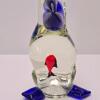 Murano-Style Art Glass Pelican Paperweight with Fish Motif - 3
