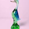Murano-Style Art Glass Duck Figurine
