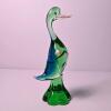 Murano-Style Art Glass Duck Figurine - 7