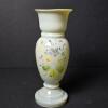 Hand Painted Floral Milk Glass Vase
