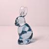 Blue Glass Bunny Figurine
