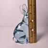 Blue Glass Bunny Figurine - 2