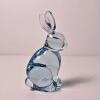 Blue Glass Bunny Figurine - 5