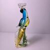 Murano-Style Art Glass Parrot Figurine - 3