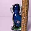 Murano Glass Dog Figurine Blue and Green - 2