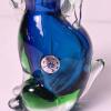 Murano Glass Dog Figurine Blue and Green - 3