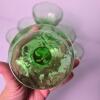 Green Textured Glass Dessert Compotes in Mid-Century Modern Style - 4
