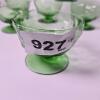 Green Textured Glass Dessert Compotes in Mid-Century Modern Style - 5