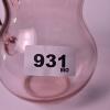 Pink Glass Pitcher With Rounded Body and Handle - 4