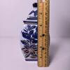 Blue and White Porcelain Ginger Jar with Gold Floral Design - 3
