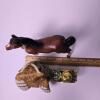 Decorative Figurines: Horse, Owl & Ornate Cloisonn&eacute;-Style Keepsake - 4