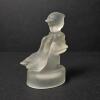 Frosted Art Glass Figurine of a Child in Cloak