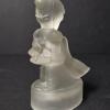 Frosted Art Glass Figurine of a Child in Cloak - 3