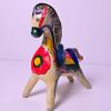Folk Art Painted Horse Figurine in the Manner of Scandinavian Dala