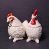 Ceramic Chicken Creamer, Sugar Bowl, Salt and Pepper Shakers