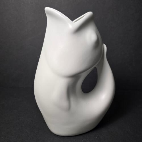 GurglePot Matte White Fish Pitcher