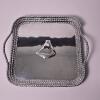 Mariposa Aluminum Nautical Motif Square Serving Tray