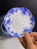 Liberty Blue Independence Hall Plate, Shelley Dainty Blue Saucer, Wild Fire USA Floral Bowl - 2