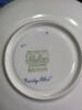 Liberty Blue Independence Hall Plate, Shelley Dainty Blue Saucer, Wild Fire USA Floral Bowl - 3