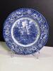 Liberty Blue Independence Hall Plate, Shelley Dainty Blue Saucer, Wild Fire USA Floral Bowl - 8