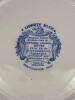 Liberty Blue Independence Hall Plate, Shelley Dainty Blue Saucer, Wild Fire USA Floral Bowl - 9