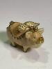 Decorative Metal Trinket Box Pig