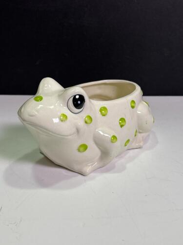 Vintage Ceramic Frog Planter Japan