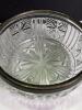 Cut Glass Bowl with Silver Plate Rim - 2