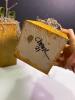 Handmade Rustic Wood Block Jack-O'-Lantern Pumpkin Decorations - 3