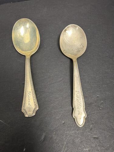 Pair of Sterling Silver Spoons, Wolfenden, Pat. 1922 (31.5g)