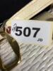 White Woven Handbag With Gold-Tone Hardware - 11