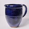 Studio Pottery Pitcher With Blue Glaze