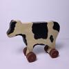 Wooden Cow Pull Toy with Painted Spots