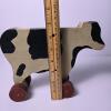 Wooden Cow Pull Toy with Painted Spots - 2