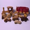 Wooden Toy Vehicles and Tractor Trailer Assortment