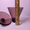 Purple Swirl Art Glass Jar with Lid - 2